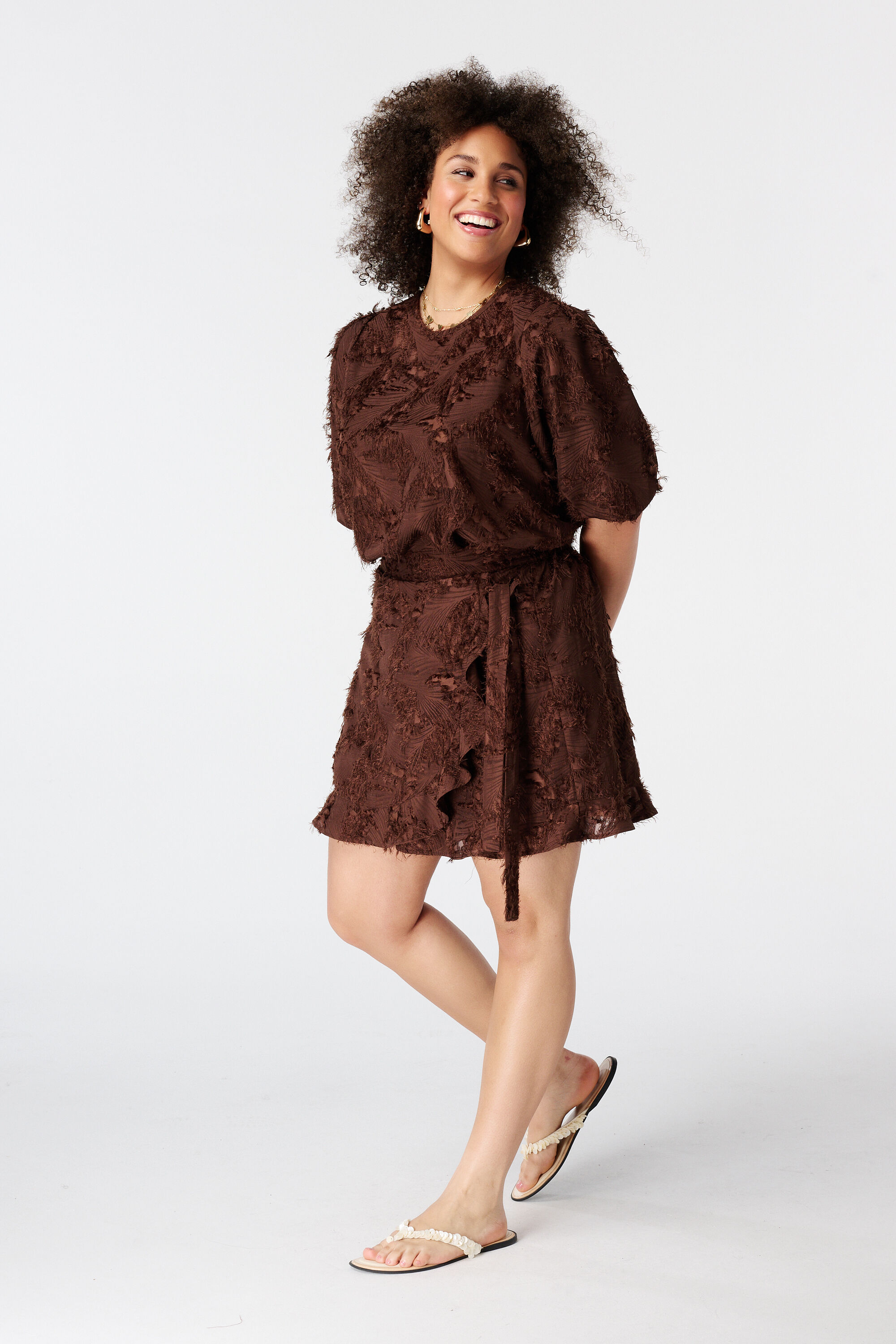Fluffy overslag skort