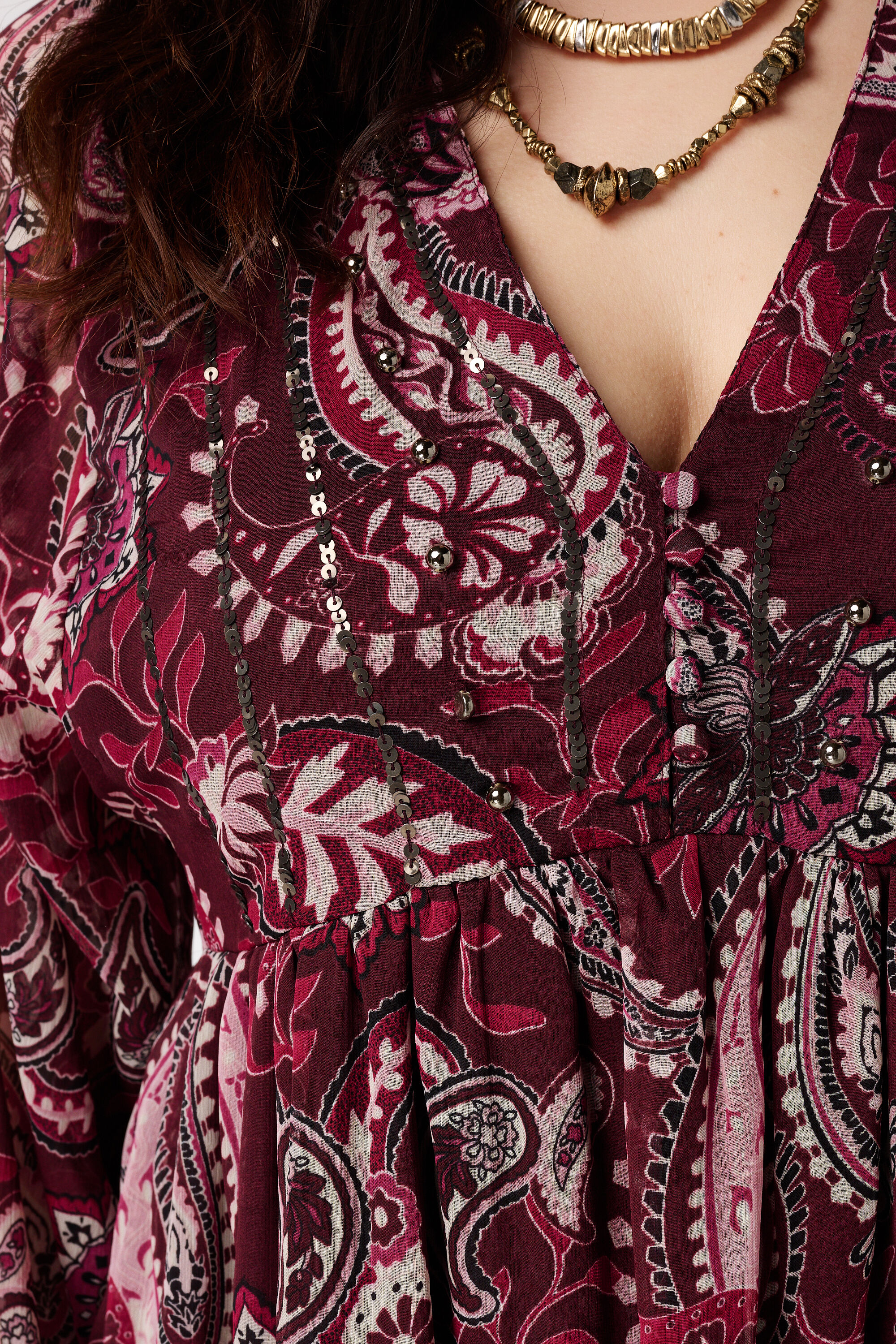 Jurk met transparante mouwen image number 6