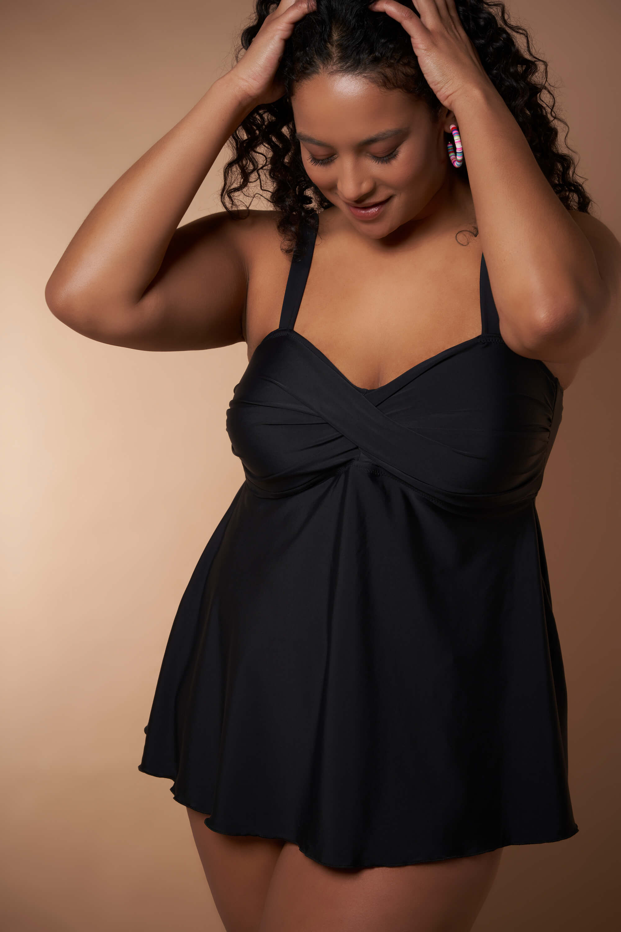 Femmes Haut de tankini noir MS Mode