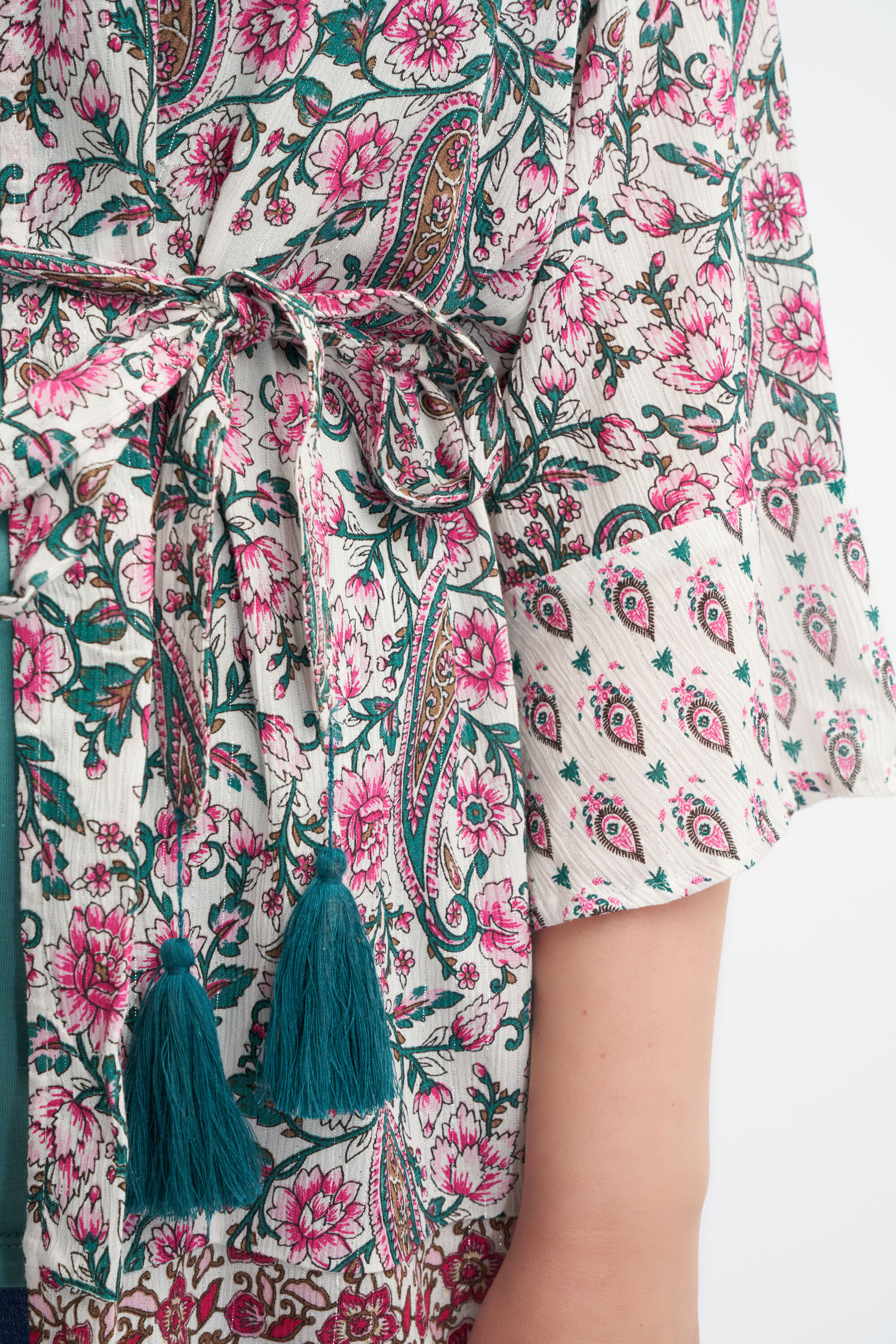 Kimono met kleurrijke print image number 4