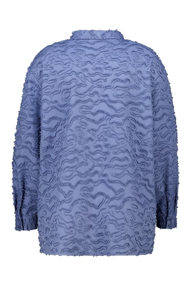 Blouse oversize en tissu structuré image number 2