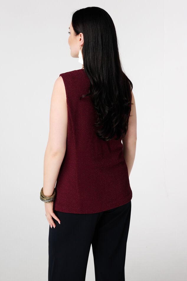 Gilet met knopen en lurex image number 3