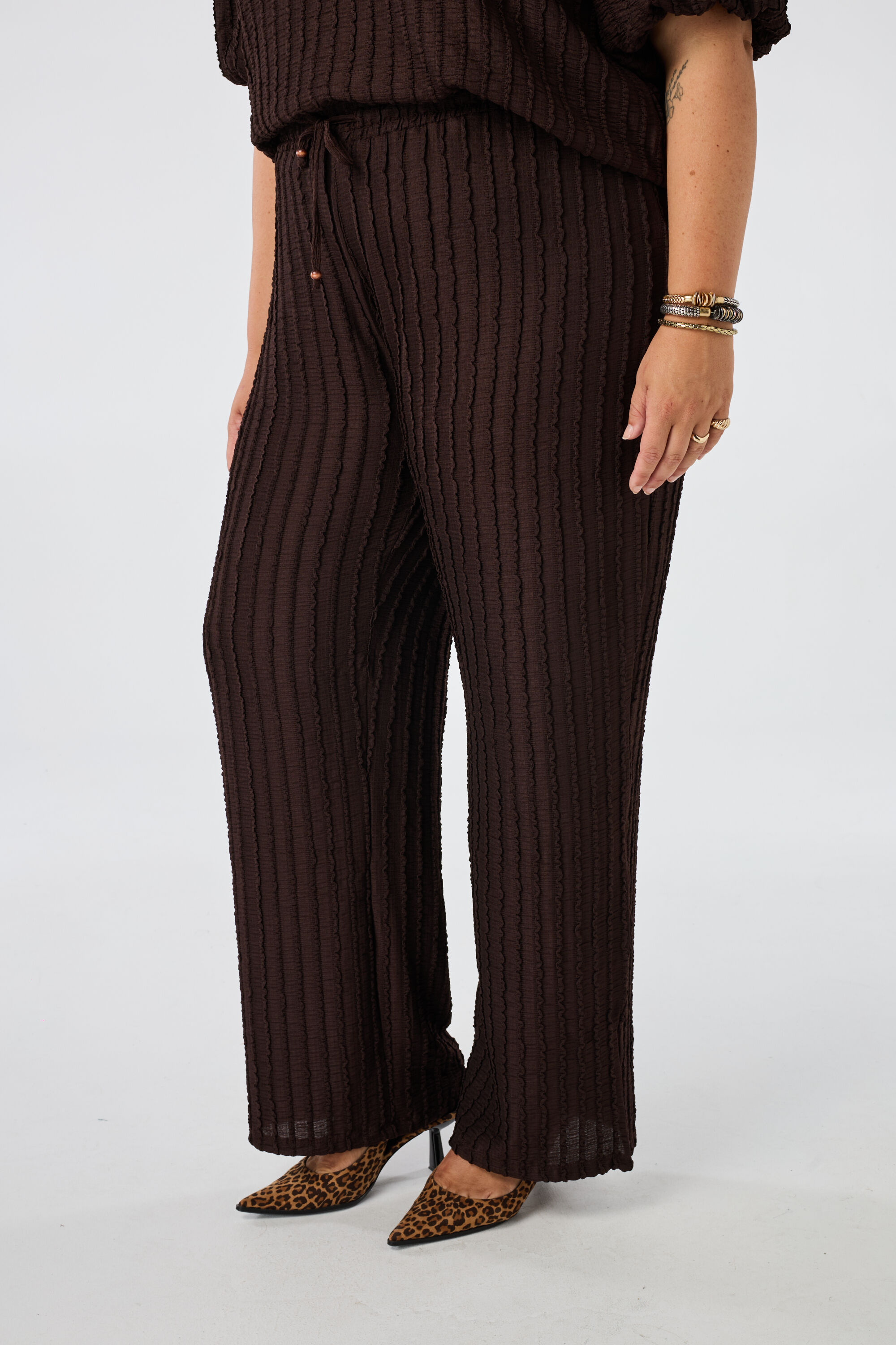 Pantalon &agrave; taille &eacute;lastique image number 5
