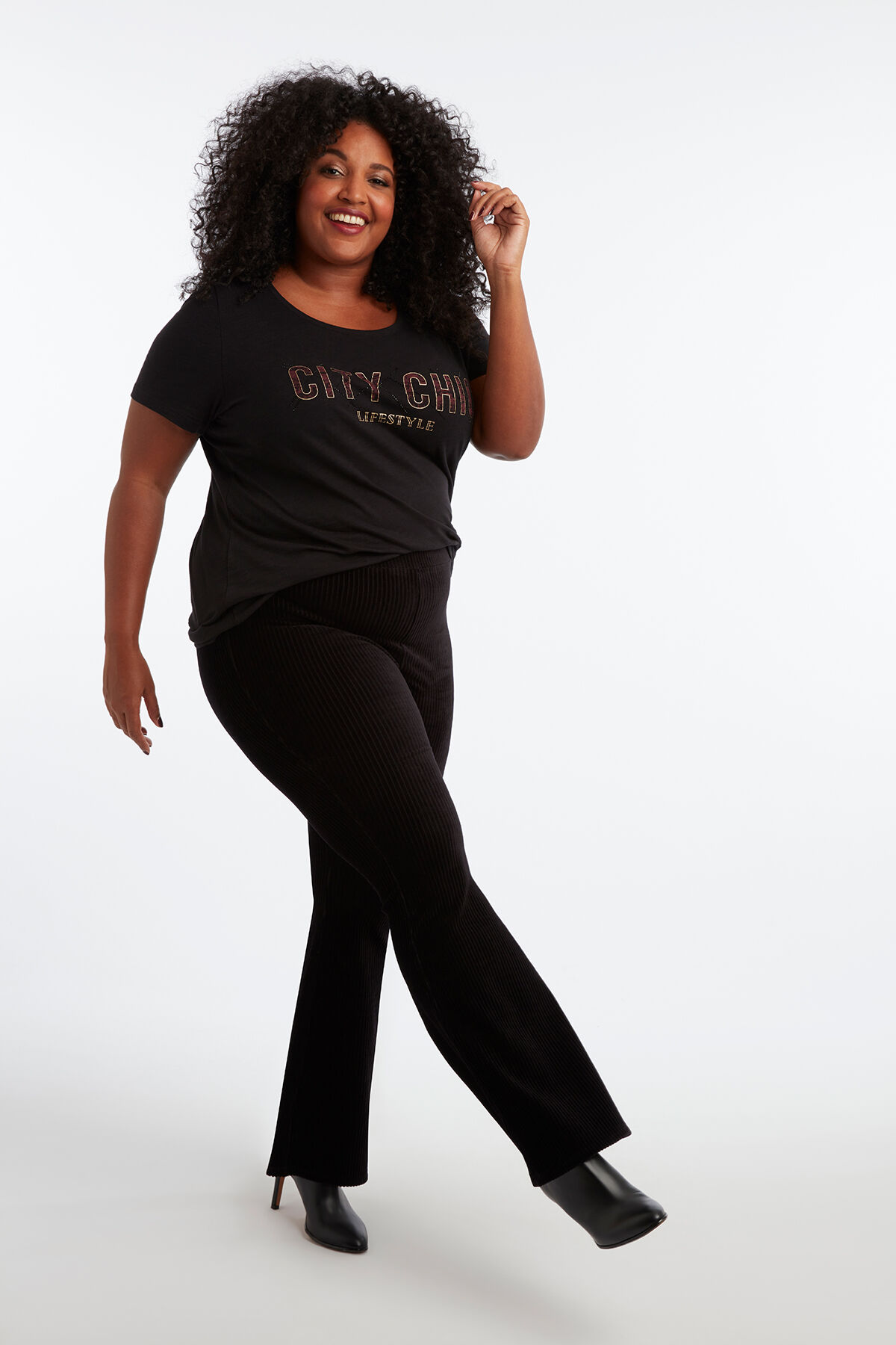 T-shirt met tekstopdruk image number 4