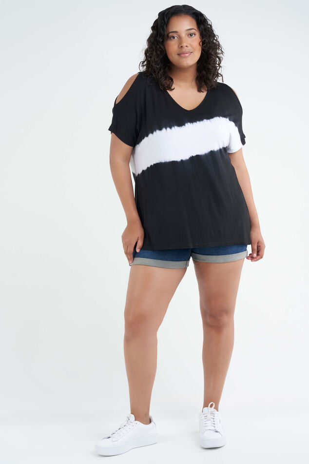 T-shirt avec imprimé à effet tie-dye image number 5