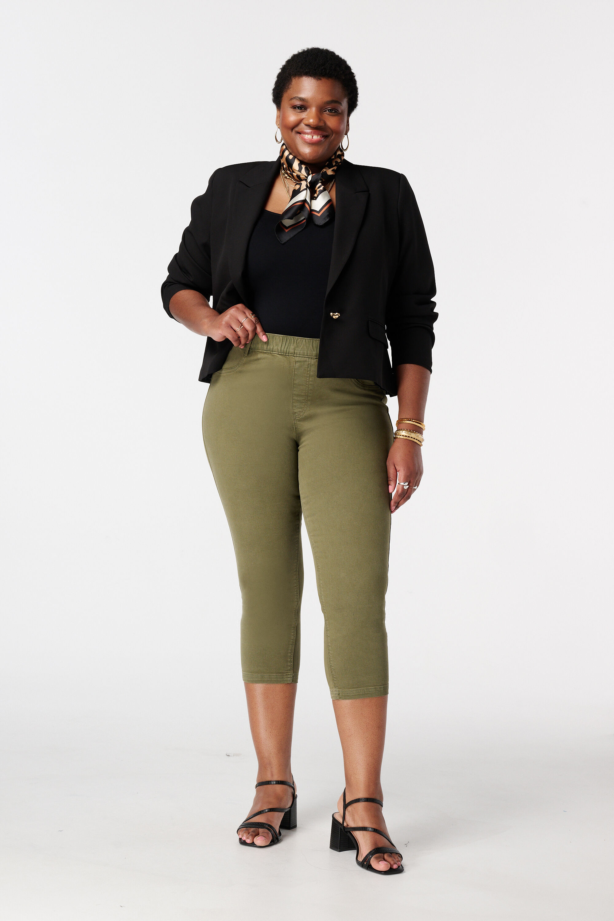 Tregging met denim look