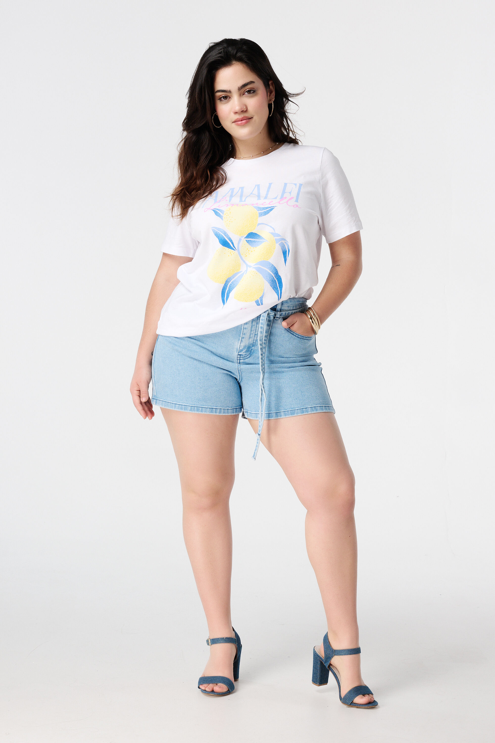 T-shirt met citroenprint image number 5