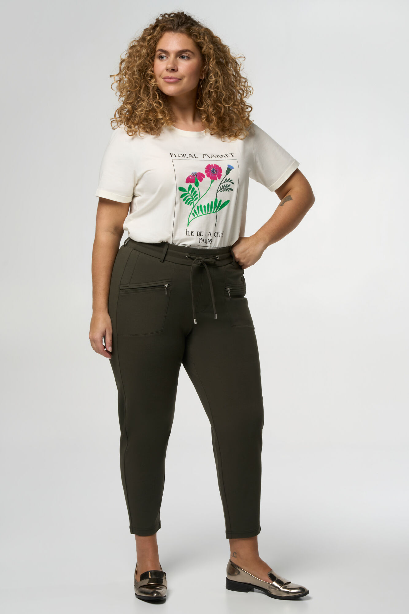 Pantalon avec fermeture &eacute;clair image number 7