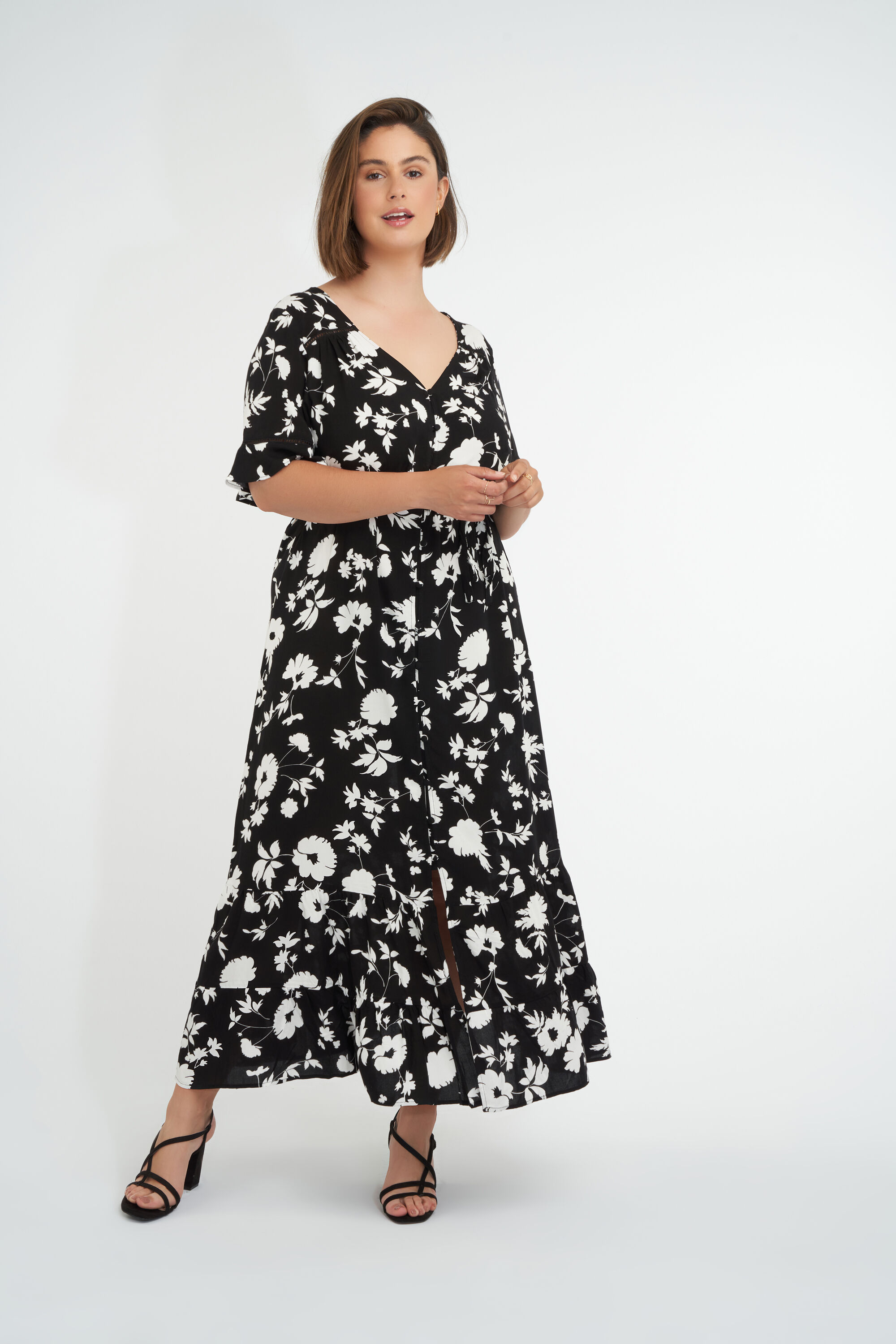 Lange jurk met print image number 5