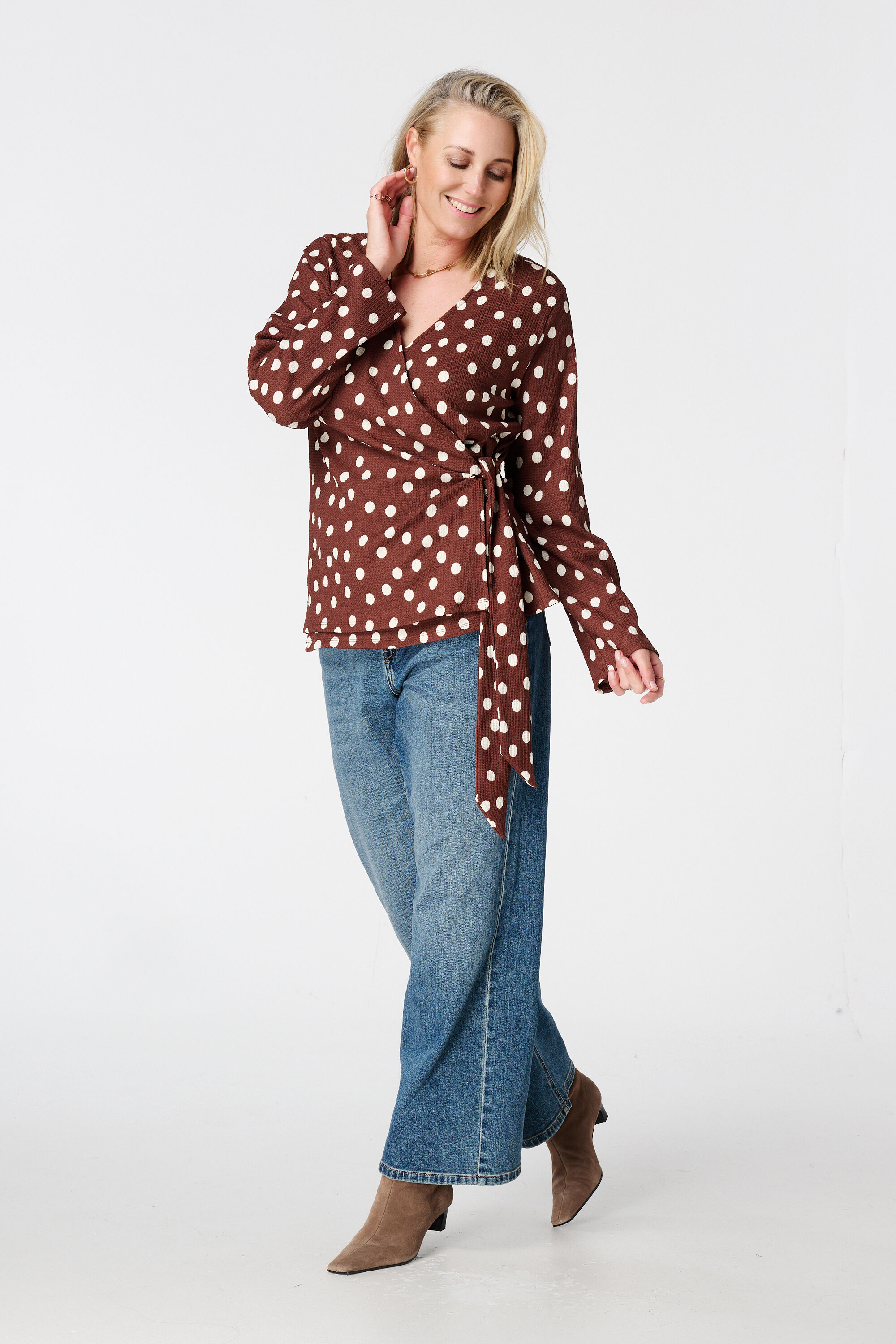 Polka dot overslag top image number 5