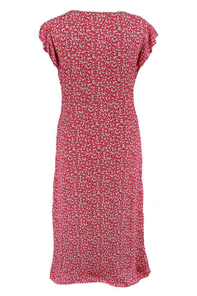 Overslag jurk met print image number 3