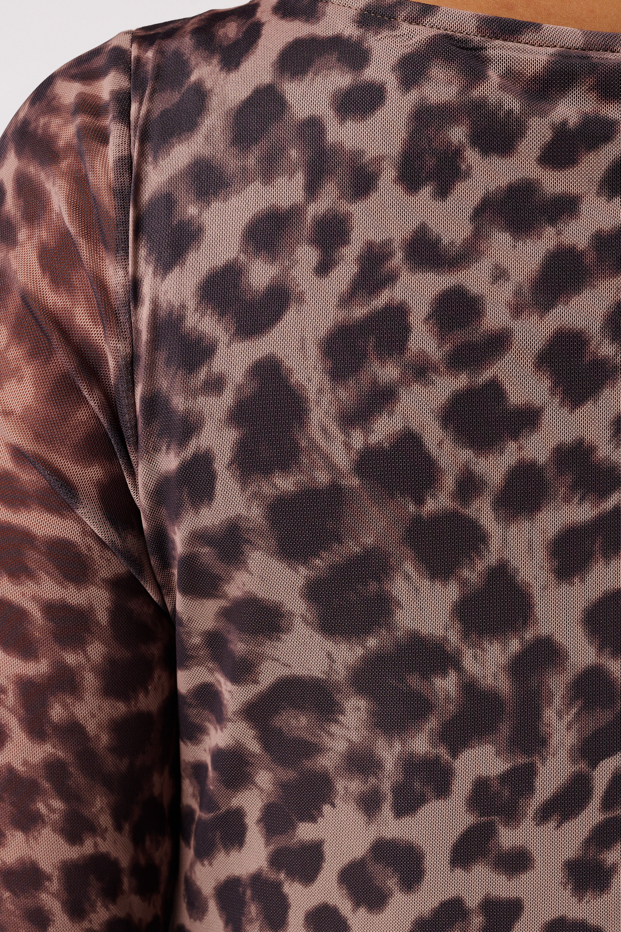 Maxi jurk van mesh image number 6