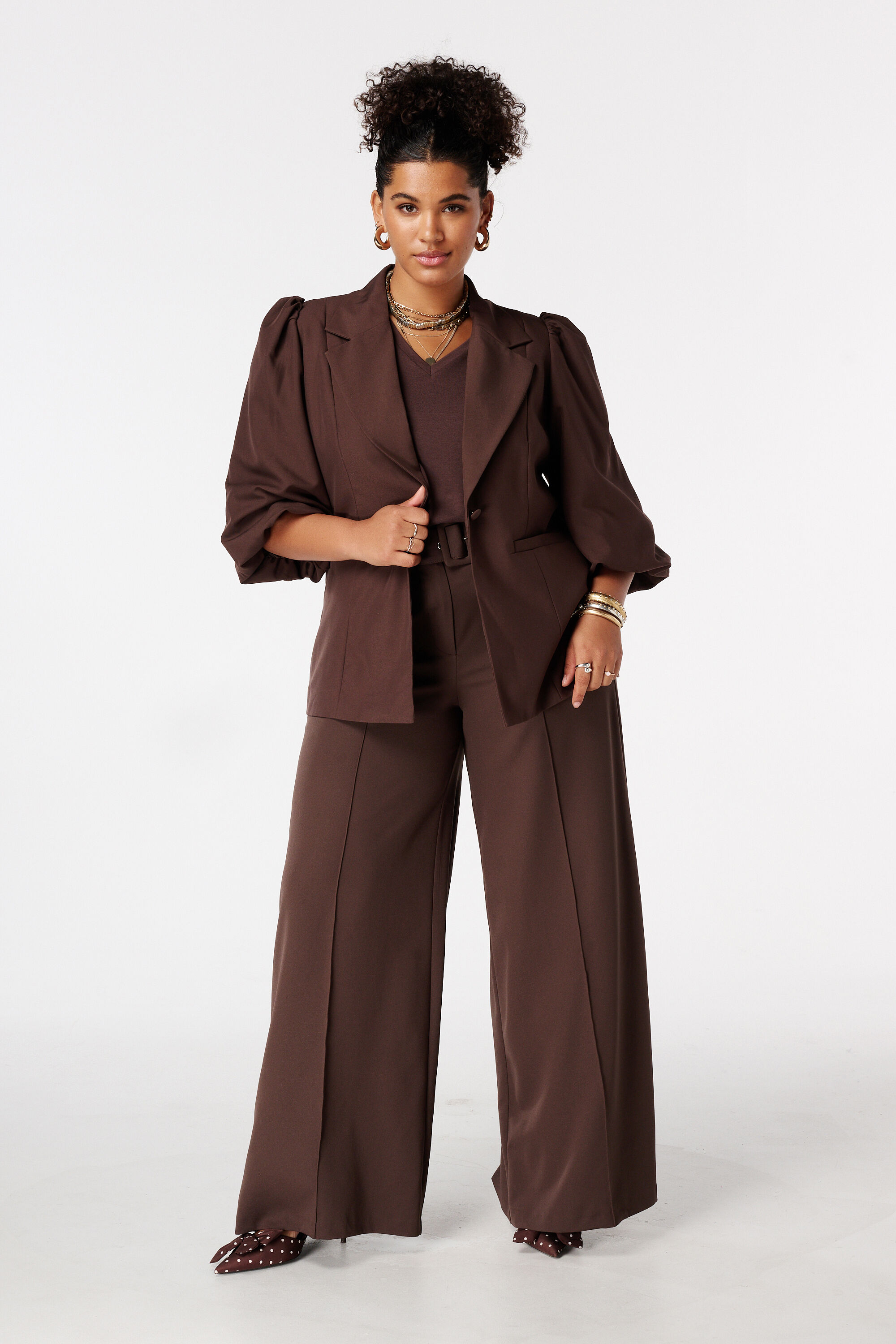 Blazer met pofmouwen image number 3