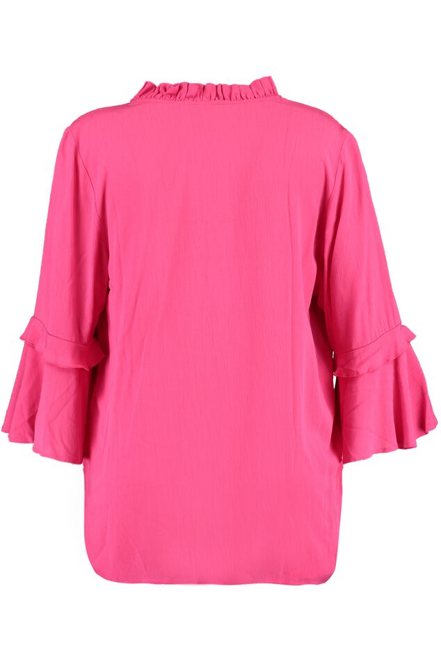 Blouse met volants en knoopjes image number 3