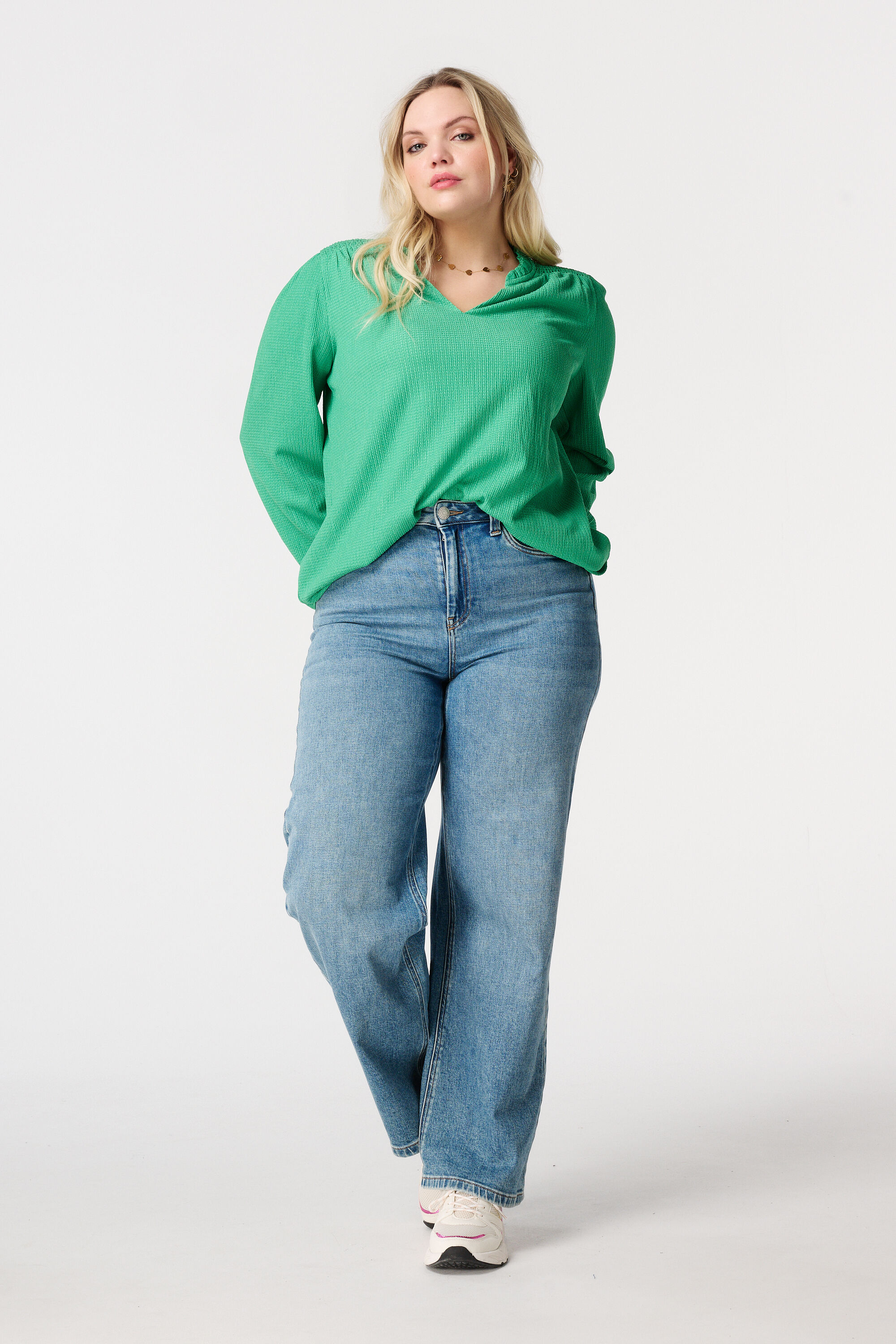 Top met structuur en ruches image number 5