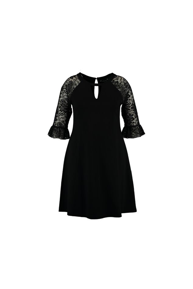 Jurk met kanten mouw image number 2