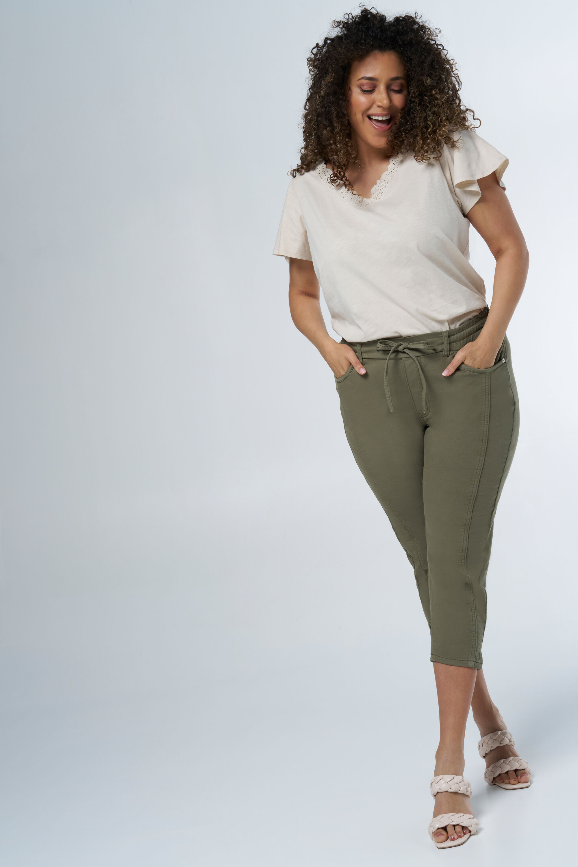 Pantalon elastique cheville femme top