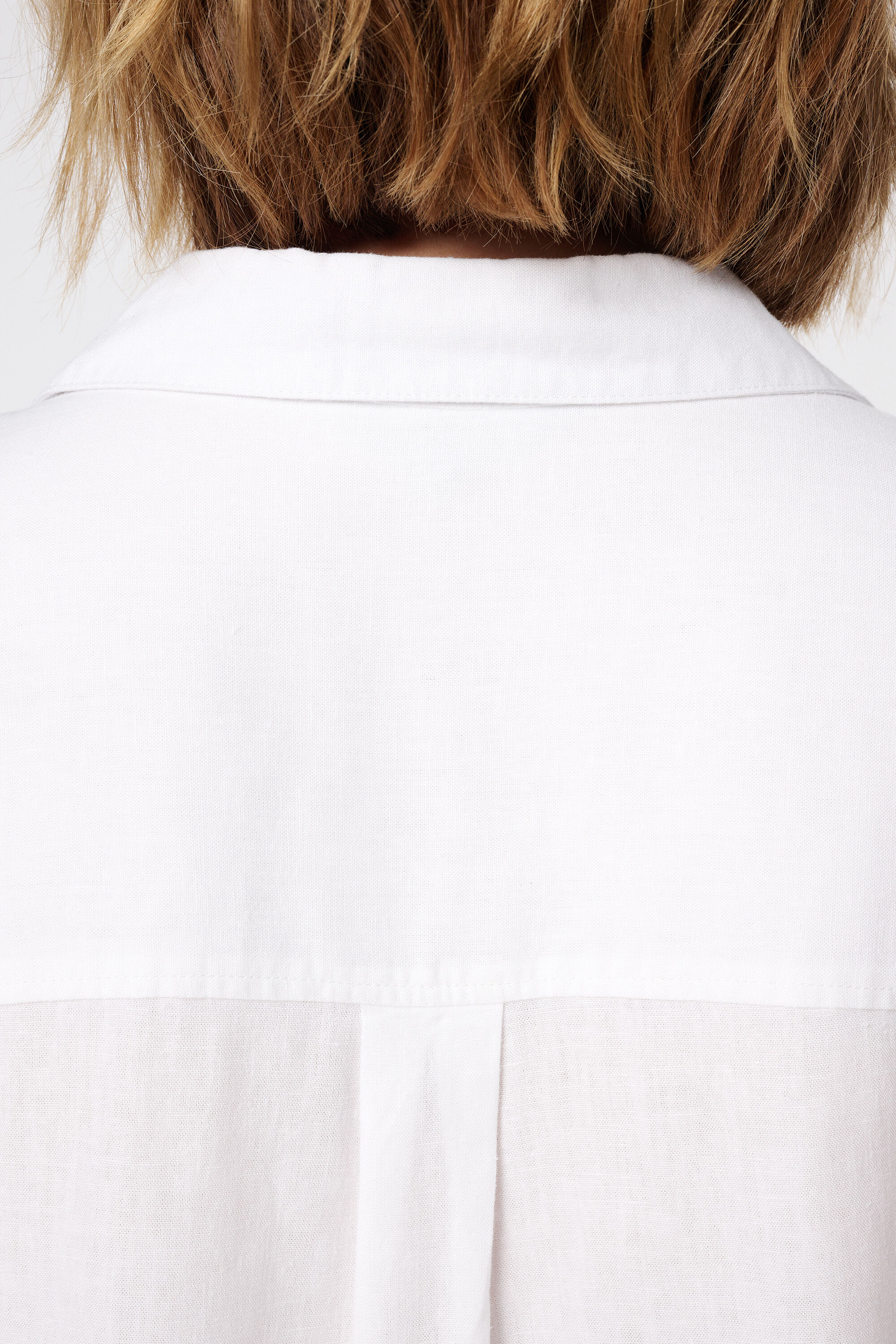 Linnen blouse met zakken image number 6