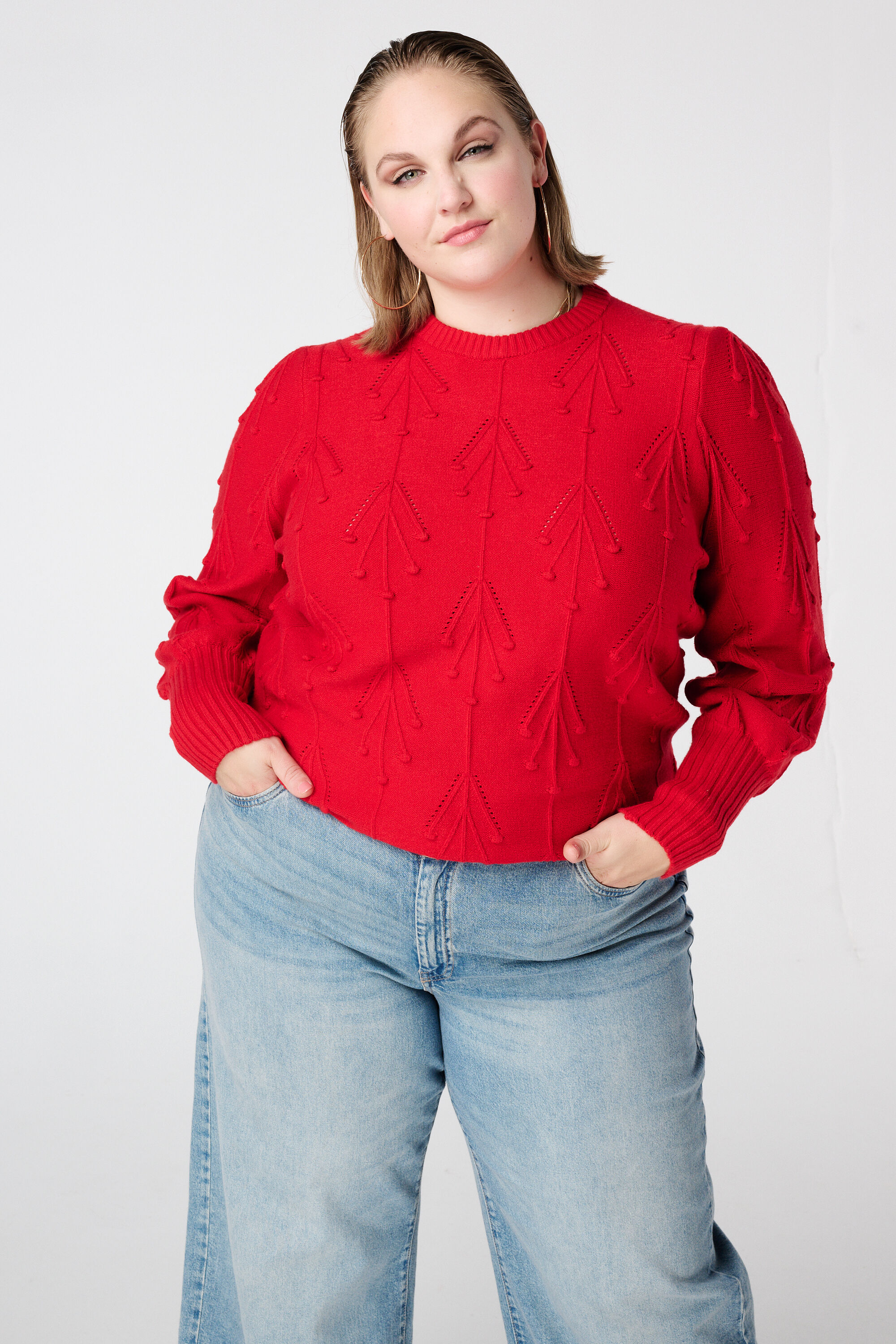 Gebreide trui met patroon