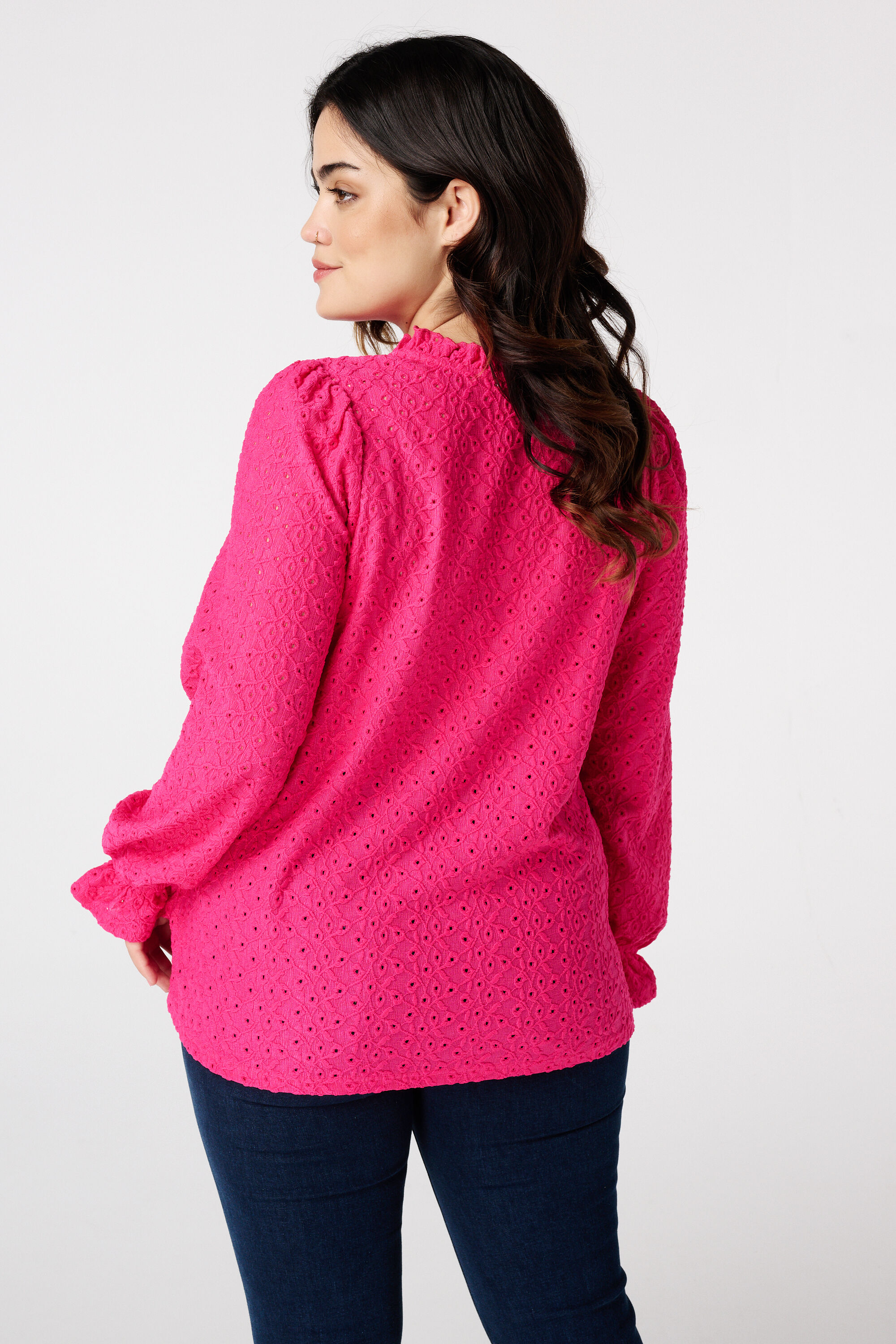  Top met broderie image number 3