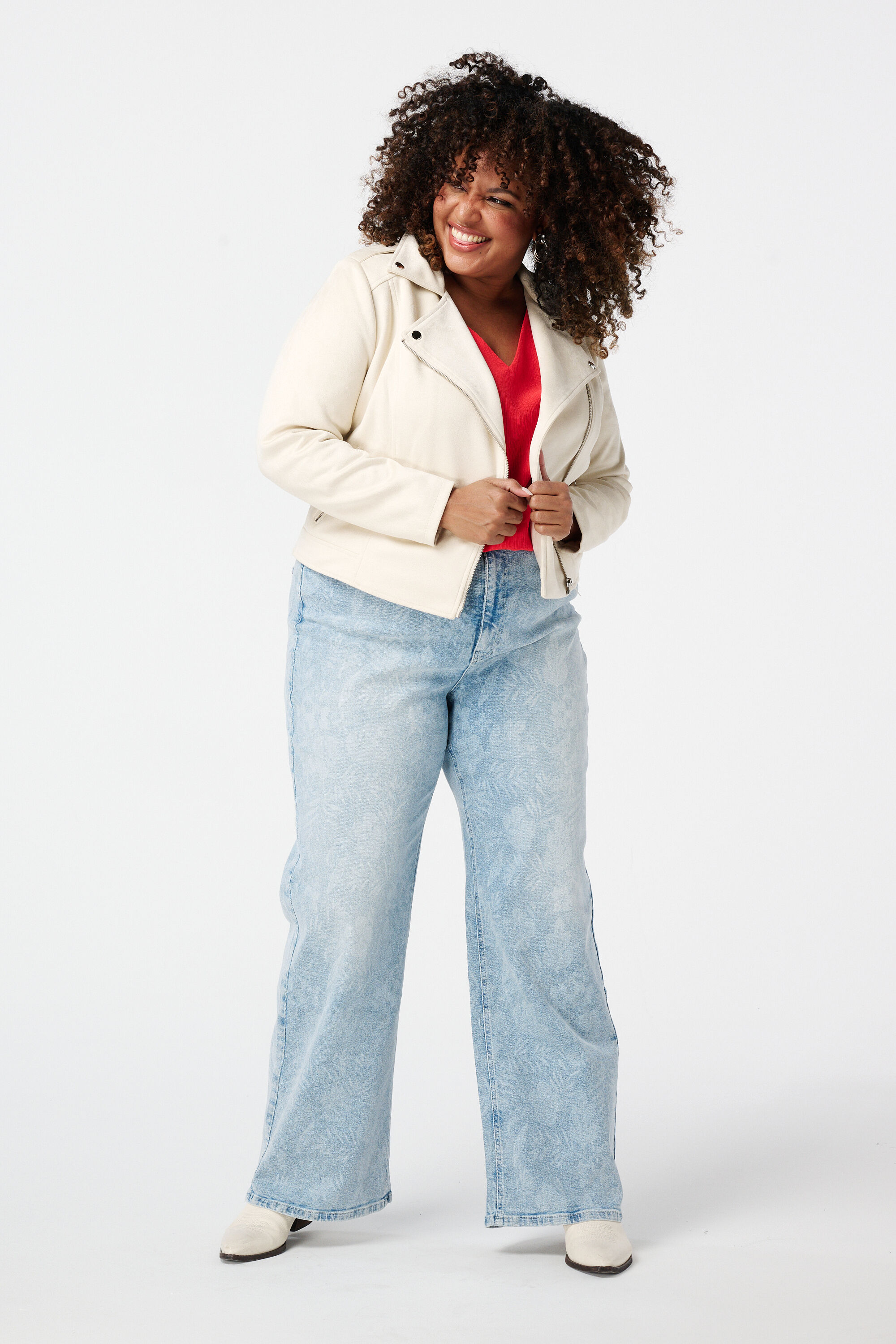 Suedine bikerjack image number 6