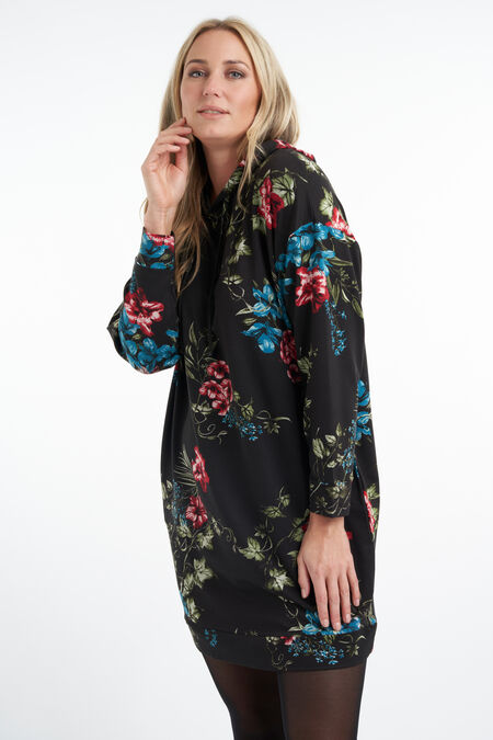 Robe pull avec imprimé floral