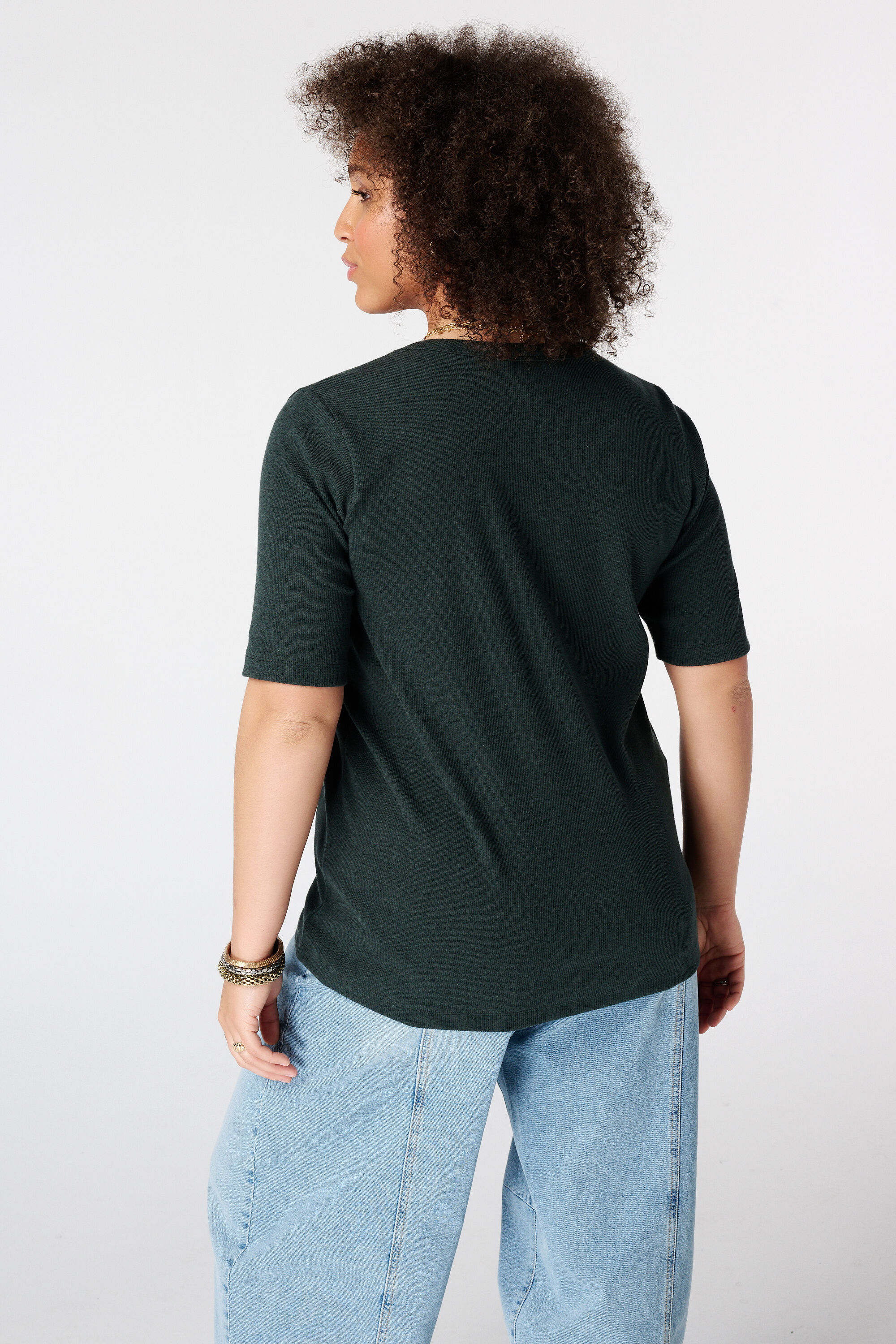 Basic top van ribstof image number 3