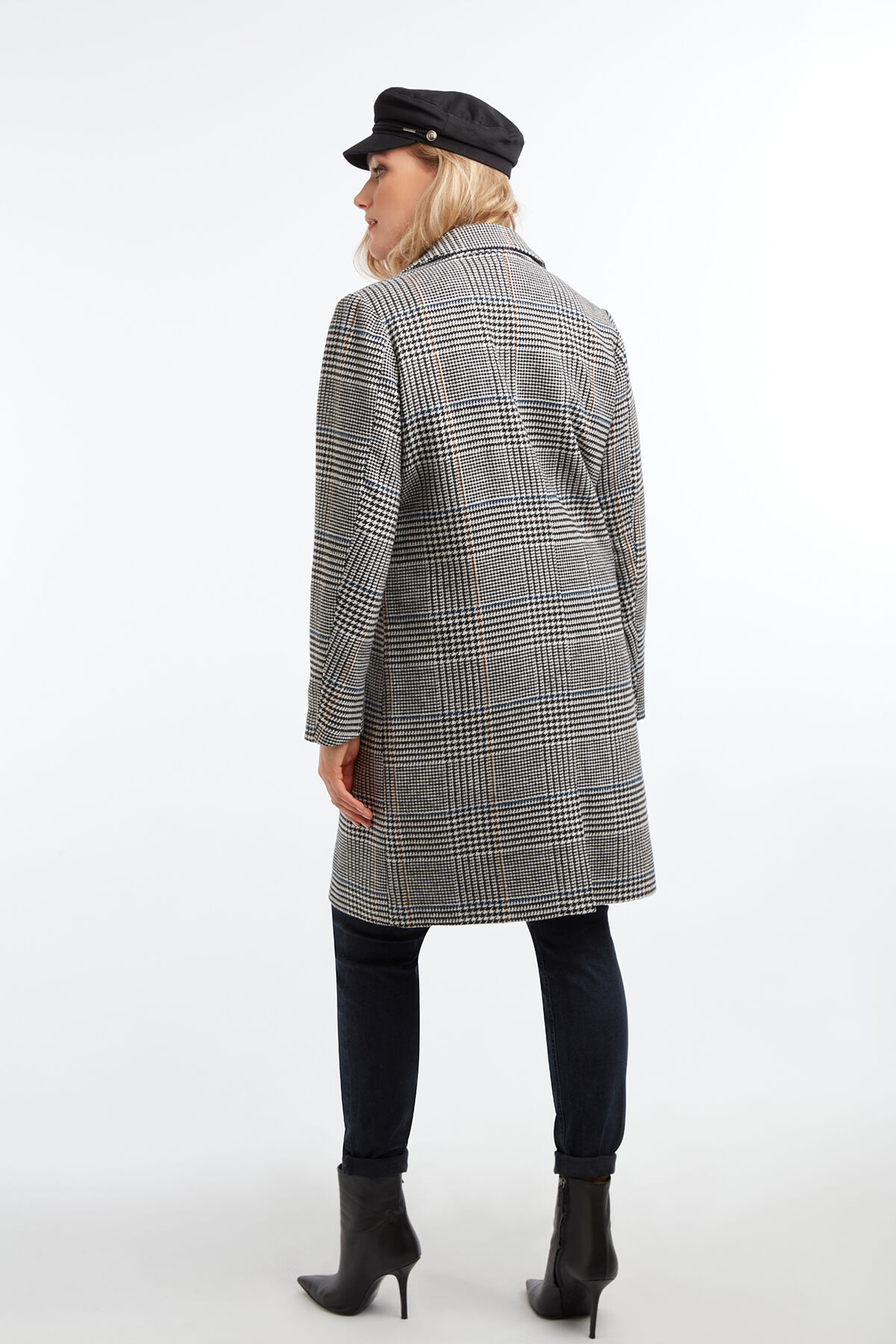 Manteau en laine m&eacute;lang&eacute;e image number 4