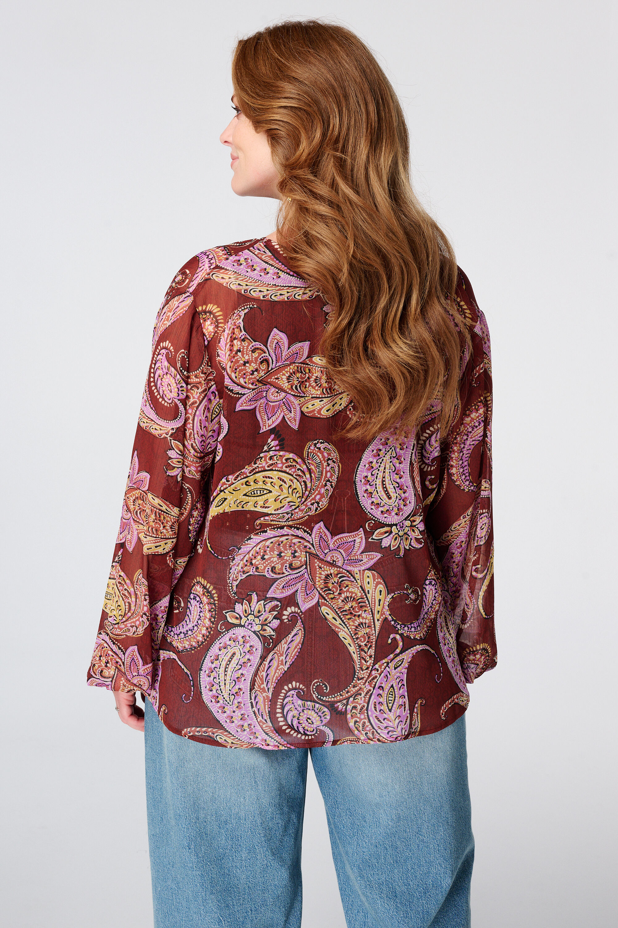 Blouse met paisley print image number 1