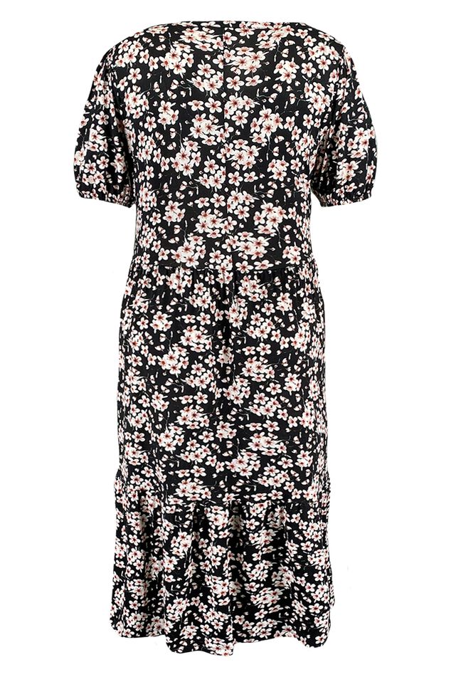 Lange jurk met bloemenprint image number 3