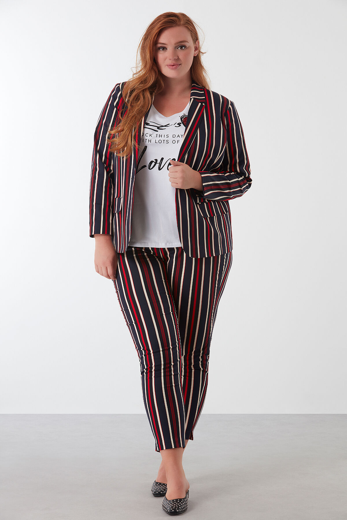 Blazer met strepen image number 3