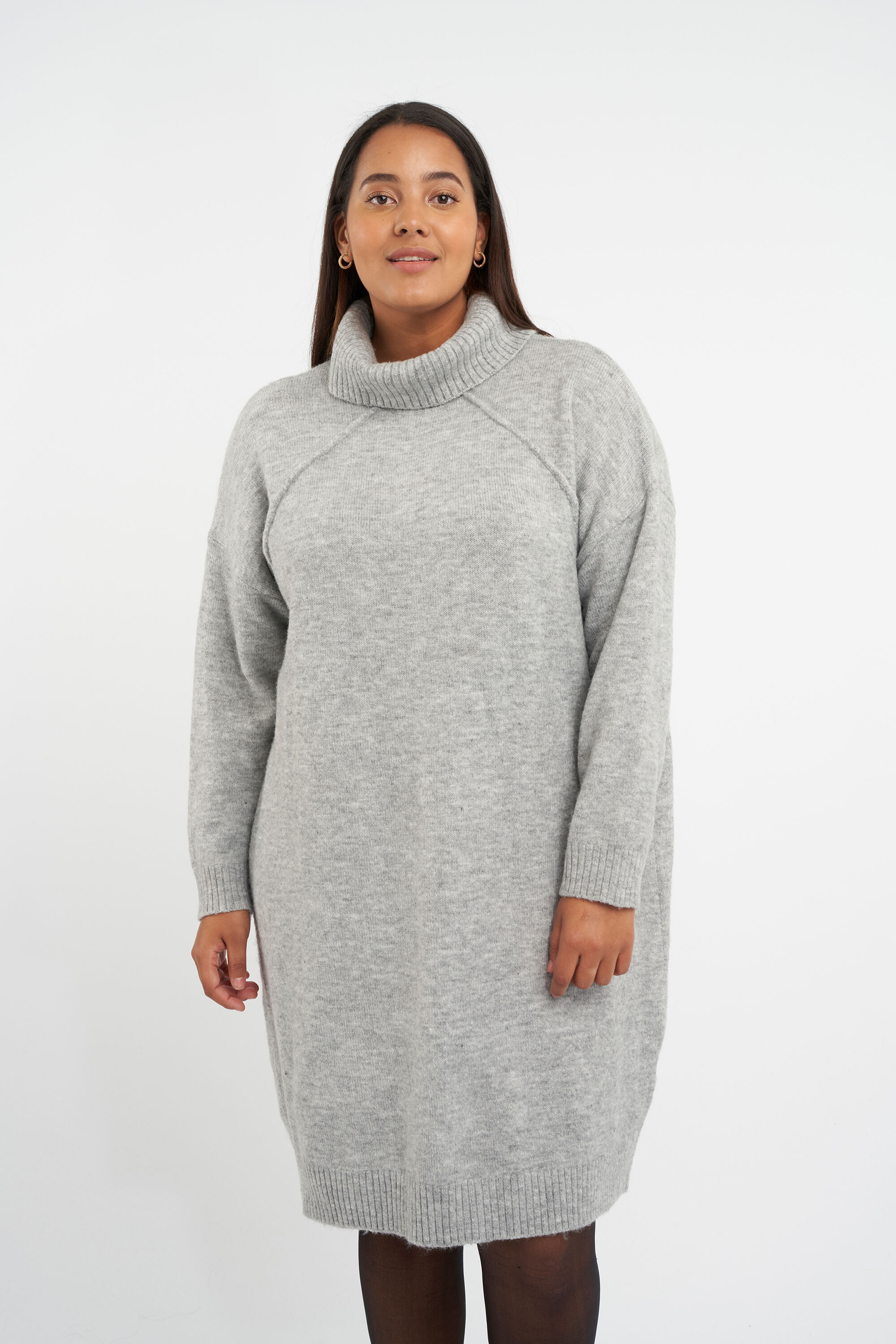Gebreide jurk met col online