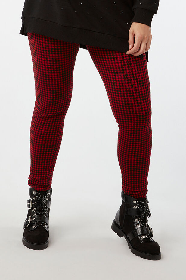 Femmes Legging a carreaux MS Mode