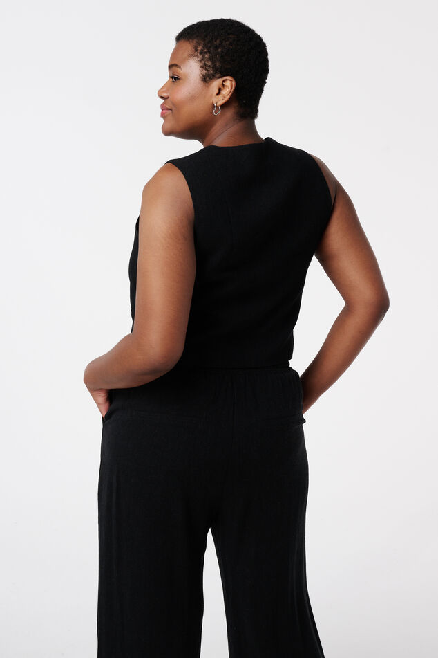 Kostuumgilet met linnen image number 3