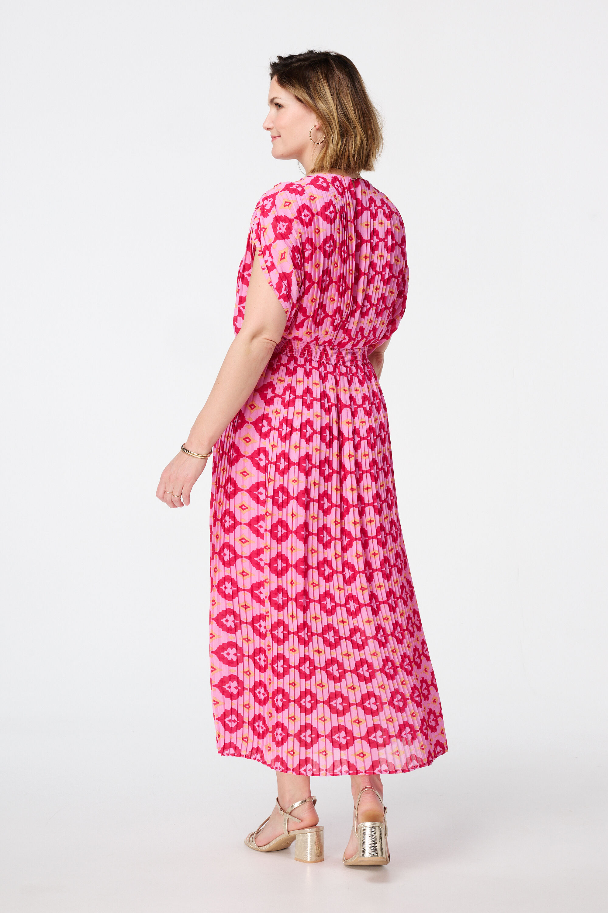 Robe pliss&eacute;e &agrave; imprim&eacute; image number 3