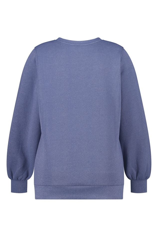Sweat-shirt avec texte en lurex et paillettes image number 2