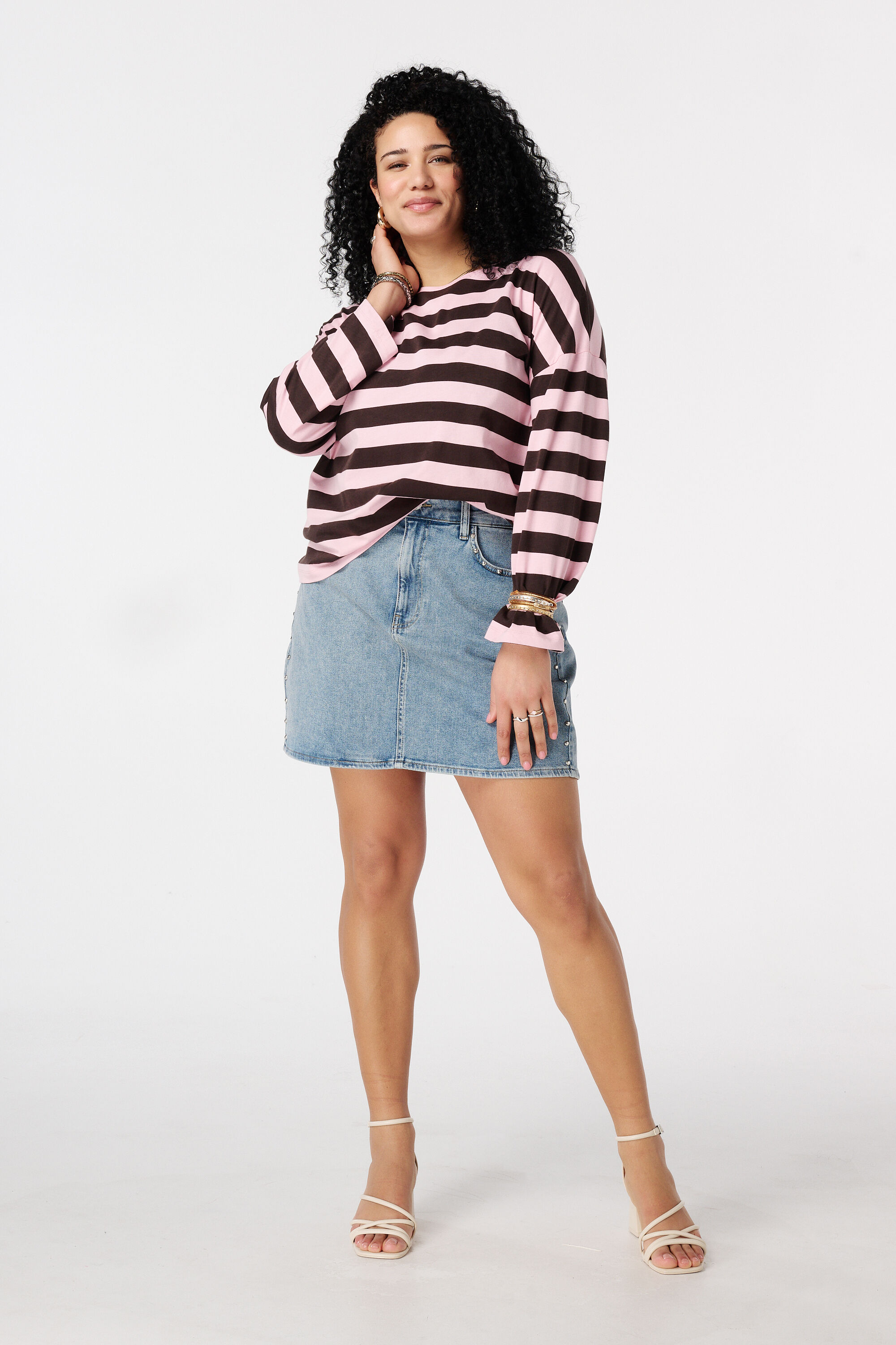 Top &agrave; manches longues ray&eacute; image number 5