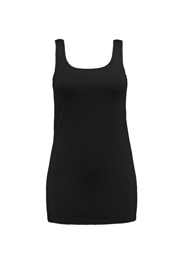 Lange singlet van katoen image number 1