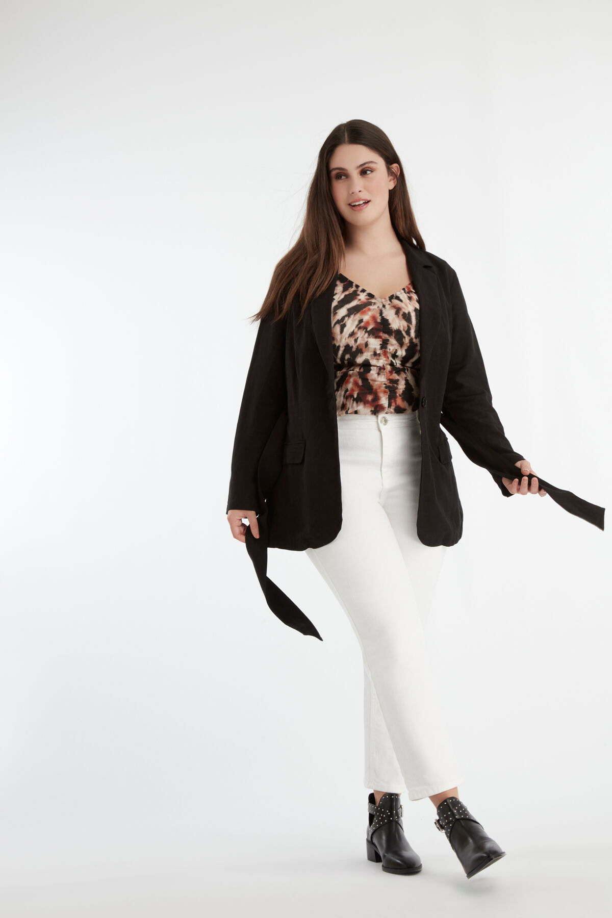 Blazer met ceintuur image number 5