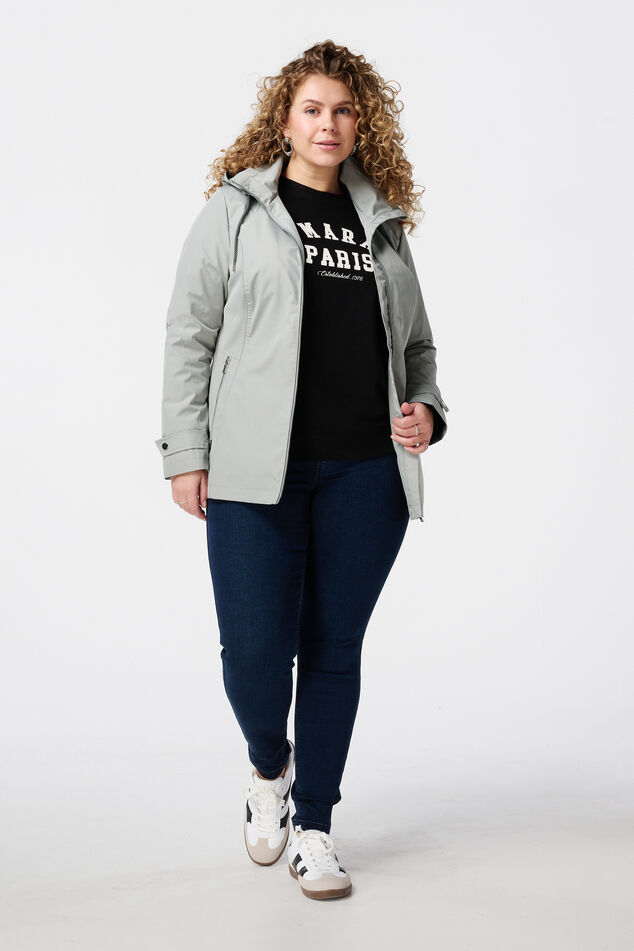 Imperméable avec détails argentés image number 5