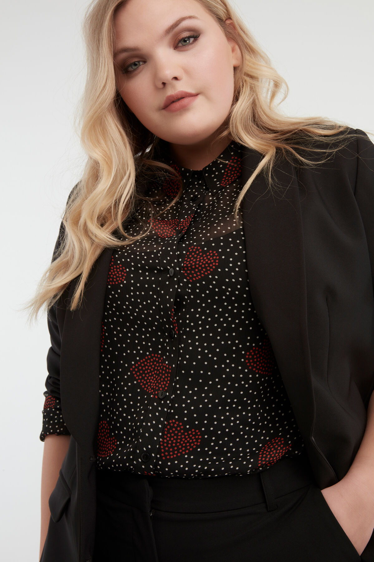 Lange blazer met Polygiene image number 5