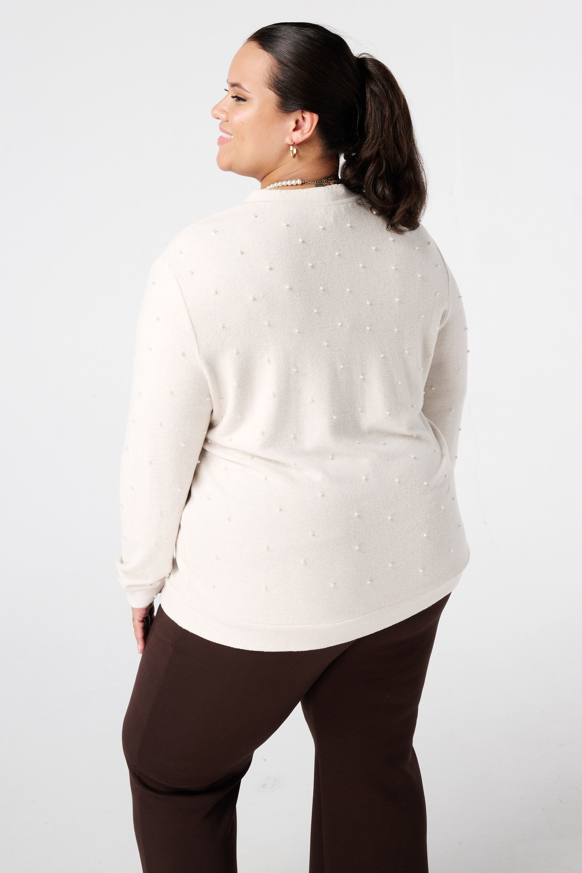 Vest met parels en knoopsluiting image number 3