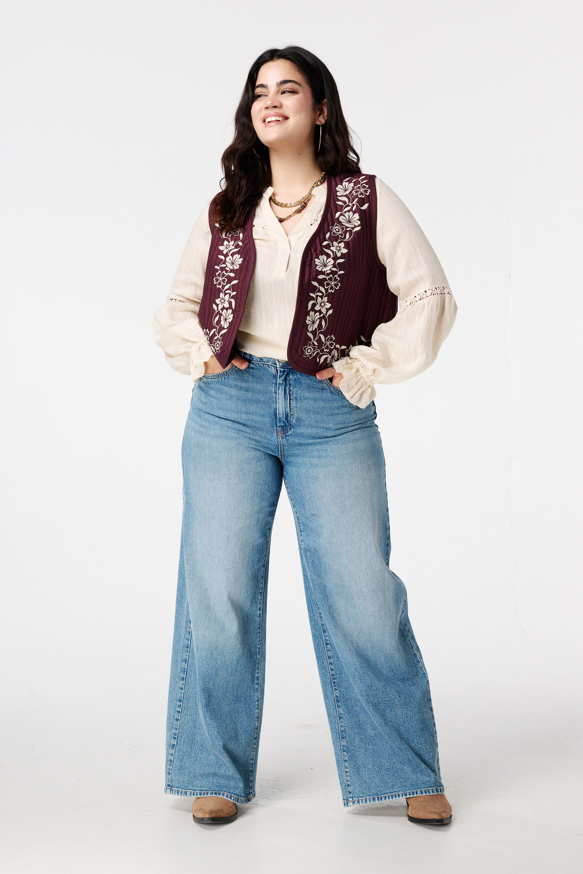 Blouse met broderie image number 5