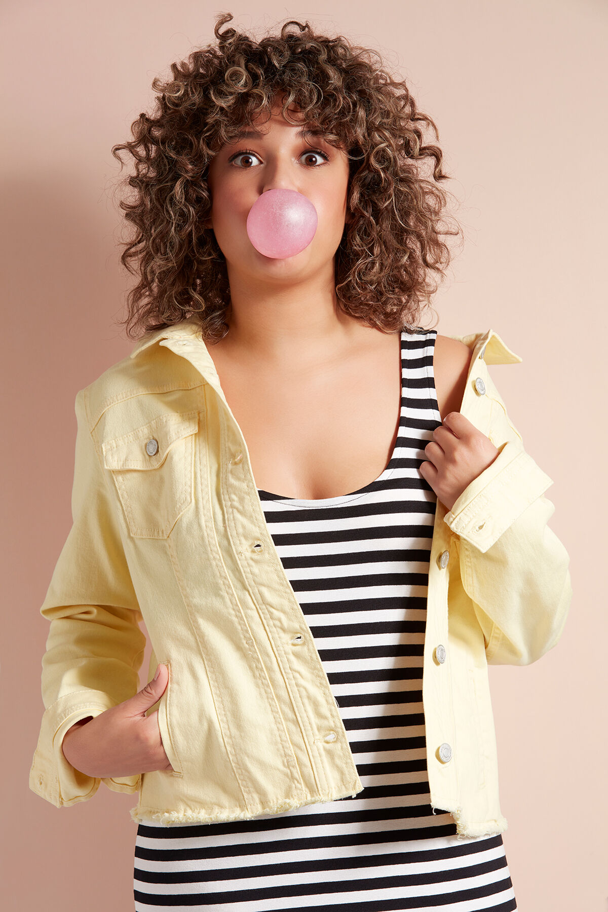 Robe sans manches ray&eacute;e image number 7