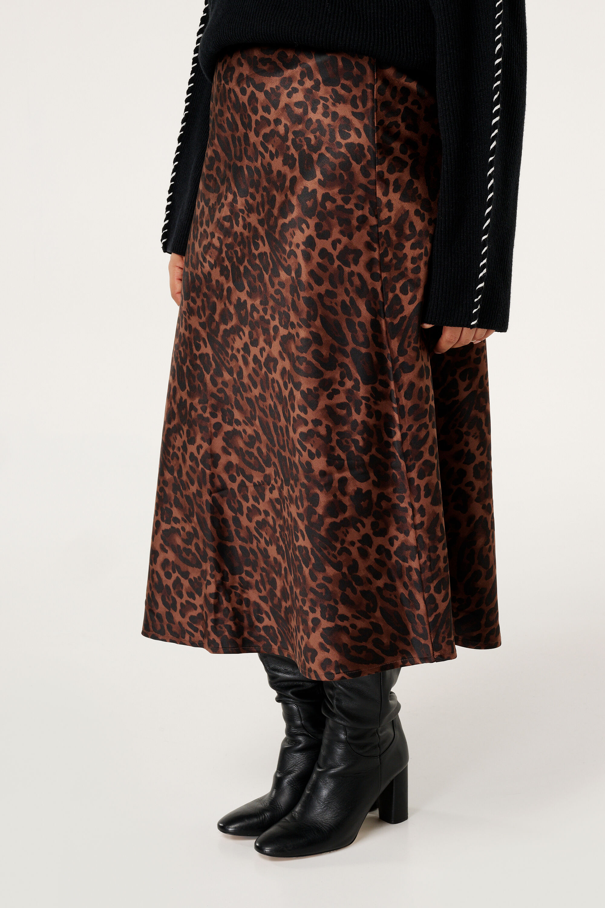 Midi rok luipaardprint shop