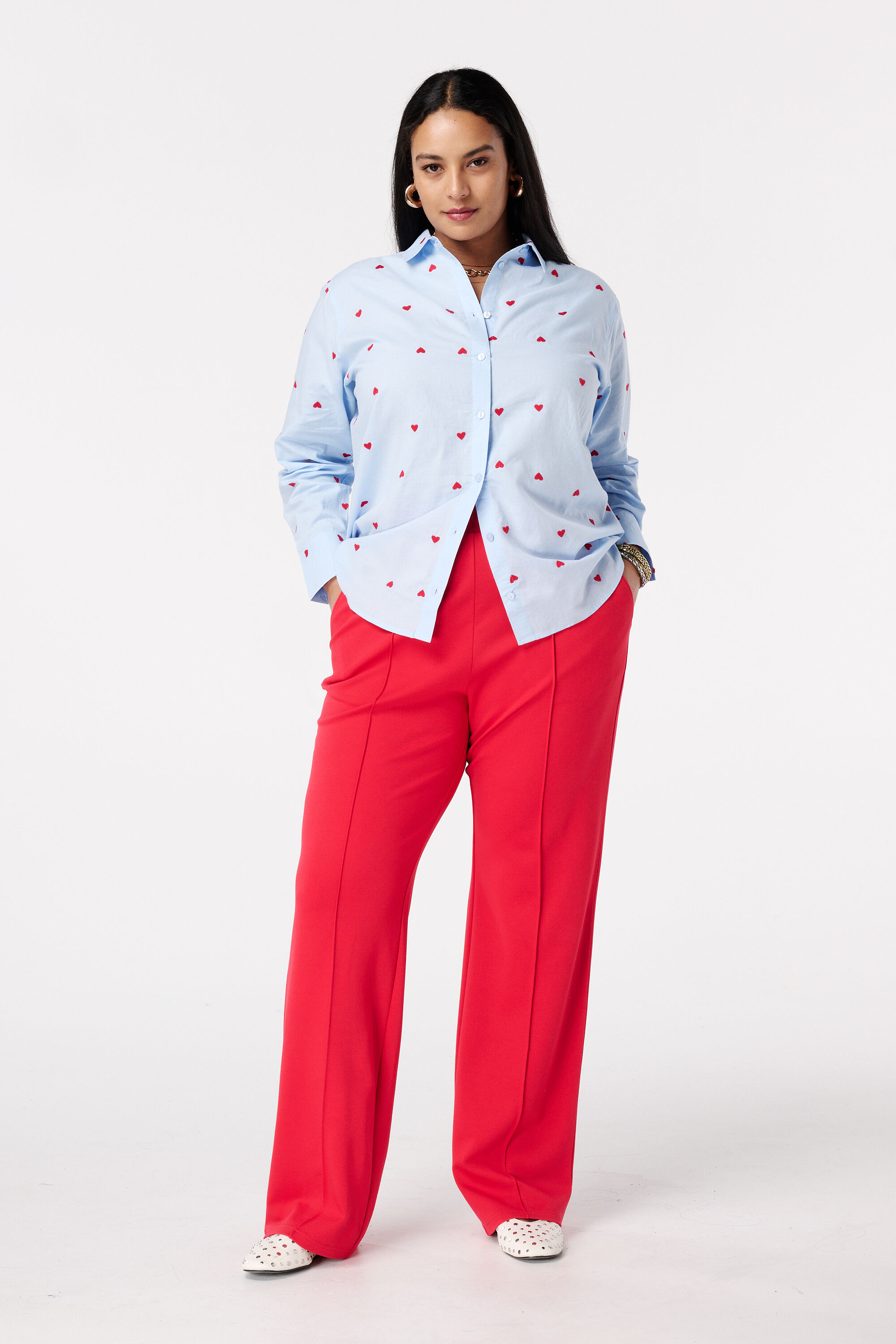 Blouse &agrave; motif c&oelig;ur image number 5