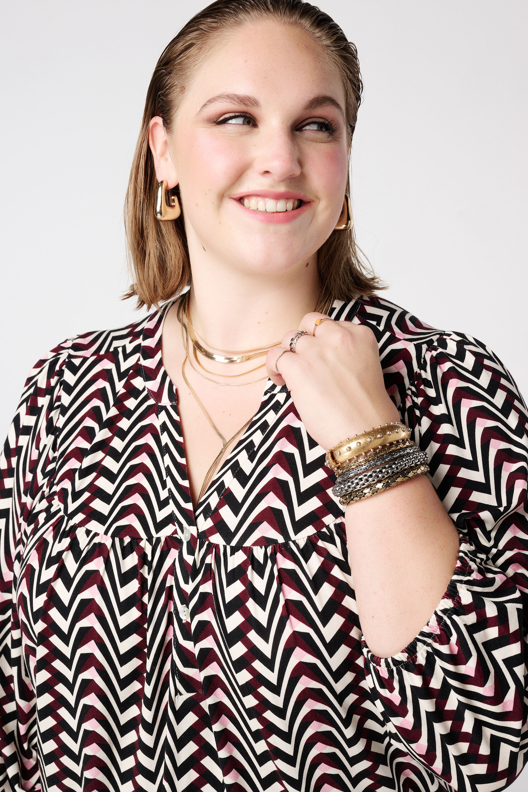 Top en jersey &agrave; imprim&eacute; image number 4