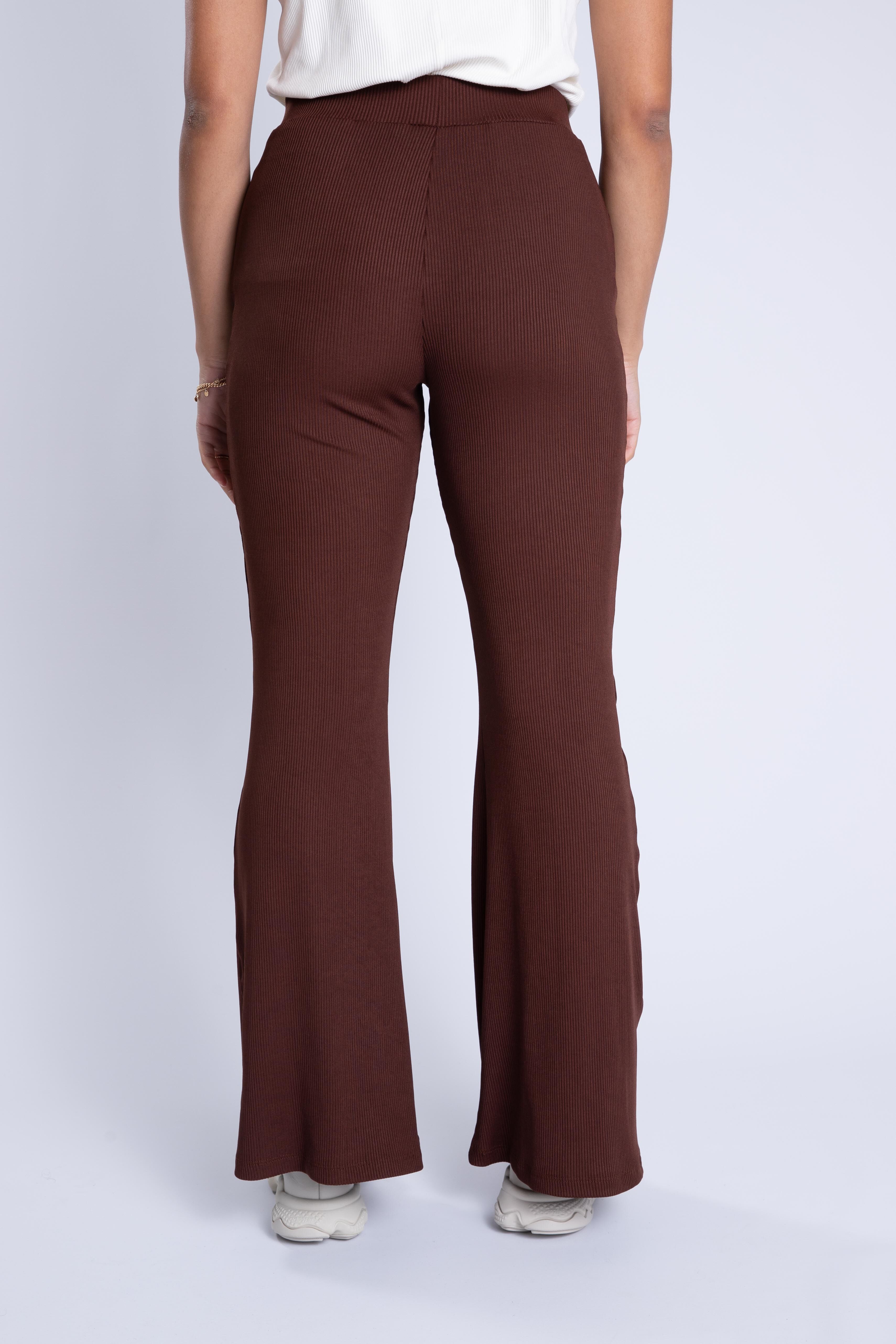 Rib flared legging image number 7