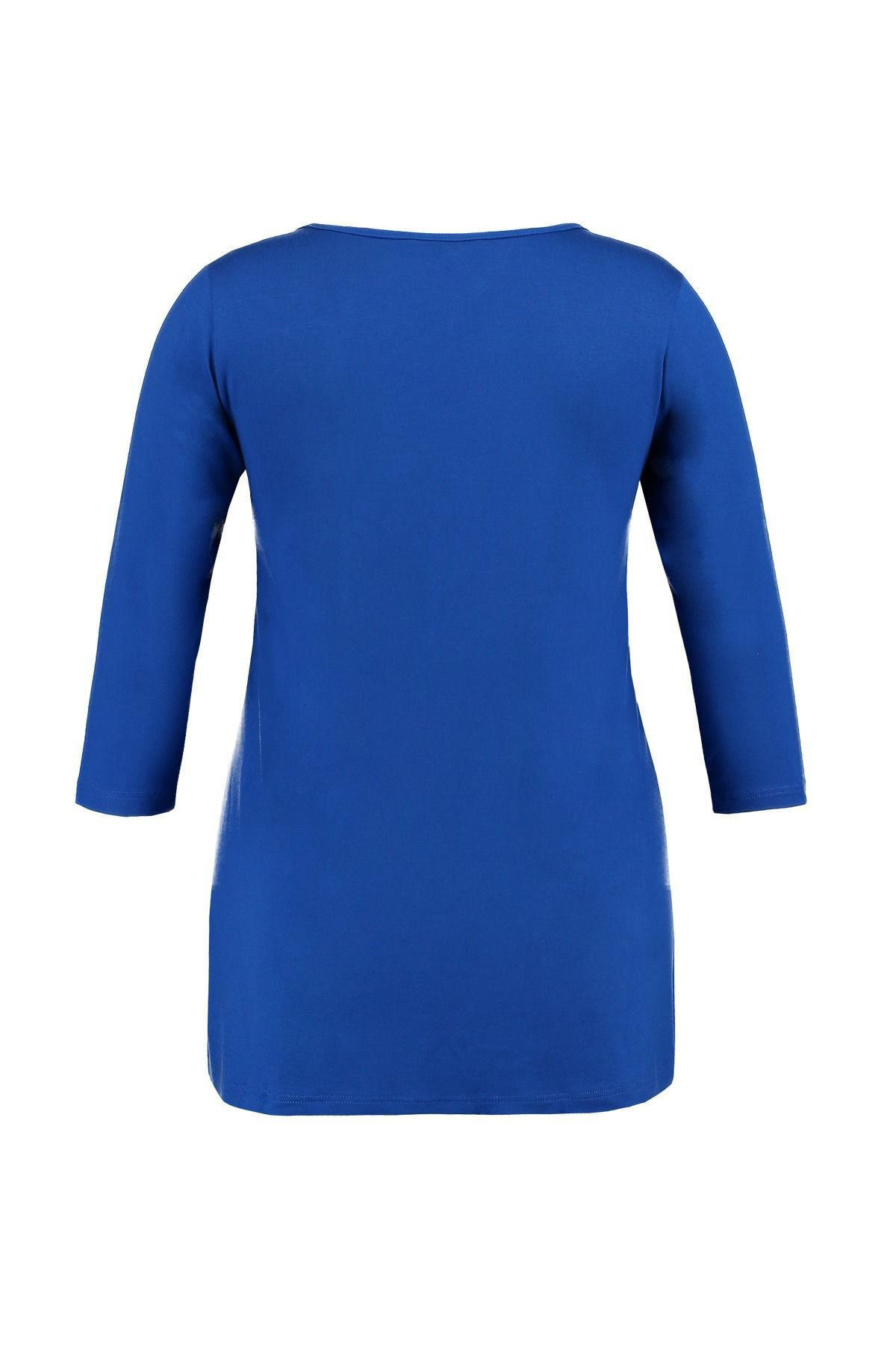 Shirt met V-inkeping met kruisbandjes image number 2