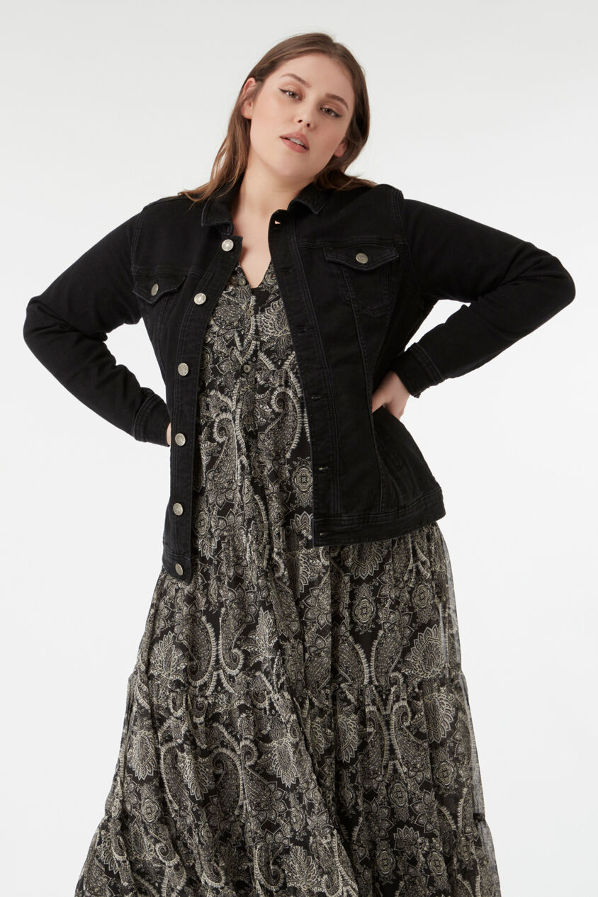 Zwart denim jasje image number 5